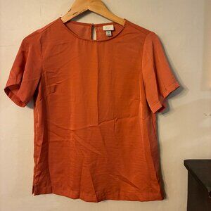 Coral Silky Short Sleeve Top from Target (a new day)